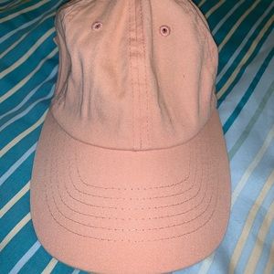 Light pink fitted baseball cap unisex
